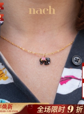 NACH巨嘴鸟大象兰花天堂鸟花项链