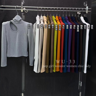 洋气修身显瘦加厚加绒高领打底衫