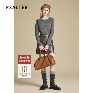 冬款 诗篇专选无缝一体山羊绒圆领打底针织衫 新年红