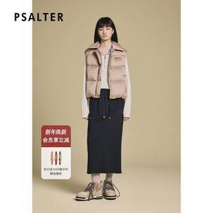 新款 PSALTER诗篇短款 定制提花面料鹅绒马夹羽绒服2025冬季
