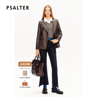 【头层绵羊皮】PSALTER诗篇简约修身复古西装外套皮衣冬款