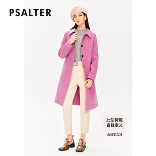 100%美丽诺羊毛 PSALTER诗篇90支澳毛双面呢大衣冬款