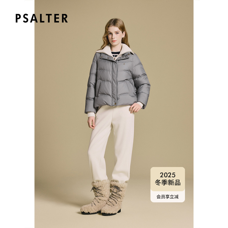 【面包服】诗篇专选可拆卸毛织领两穿学院羽绒服2025冬季新款