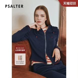 上衣短外套2025春新款 诗篇专选运动休闲减龄收腰修身 连帽开衫