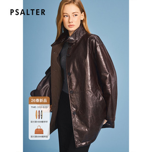 诗篇专选油蜡重工正反两穿复古棉服皮衣2026春季新款