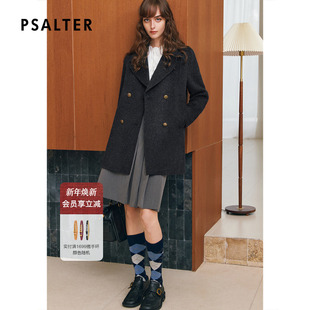 毛呢外套2025冬季 诗篇专选羊毛混纺手工双面呢西装 新款 骆驼绒
