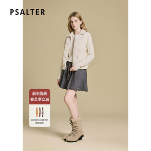 新款 PSALTER诗篇羽绒毛织拼接 箱型立领羽绒服2025冬季