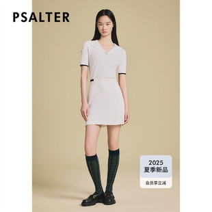 PSALTER诗篇海军领休闲学院风短袖 针织T恤衫 2025夏季 新款
