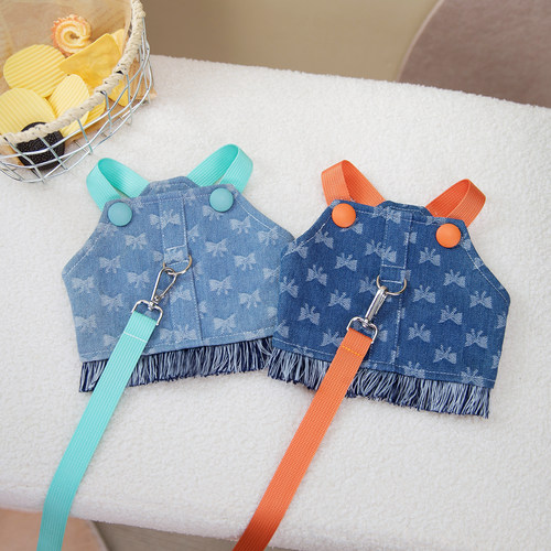 狗狗衣服可牵引胸背春夏季背心