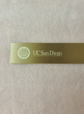美国 加利福尼亚大学圣迭戈分校UCSD书签定制黄铜材质