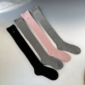 美利奴羊毛袜女过膝袜膝盖上双针秋冬保暖性感日系高筒户外单穿袜