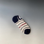 外贸 时尚 条纹男袜小众潮流船袜简约舒适低帮浅口袜隐形袜