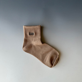 外贸春秋纯棉短袜女袜秋冬简约百搭纯色袜吸汗透气短筒袜子女士袜