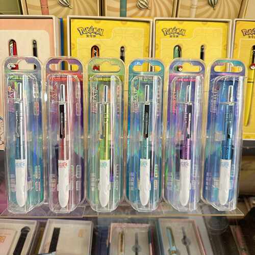 新款英雄P320星际天使炫彩拼接色按动暗尖钢笔小学生文具礼品