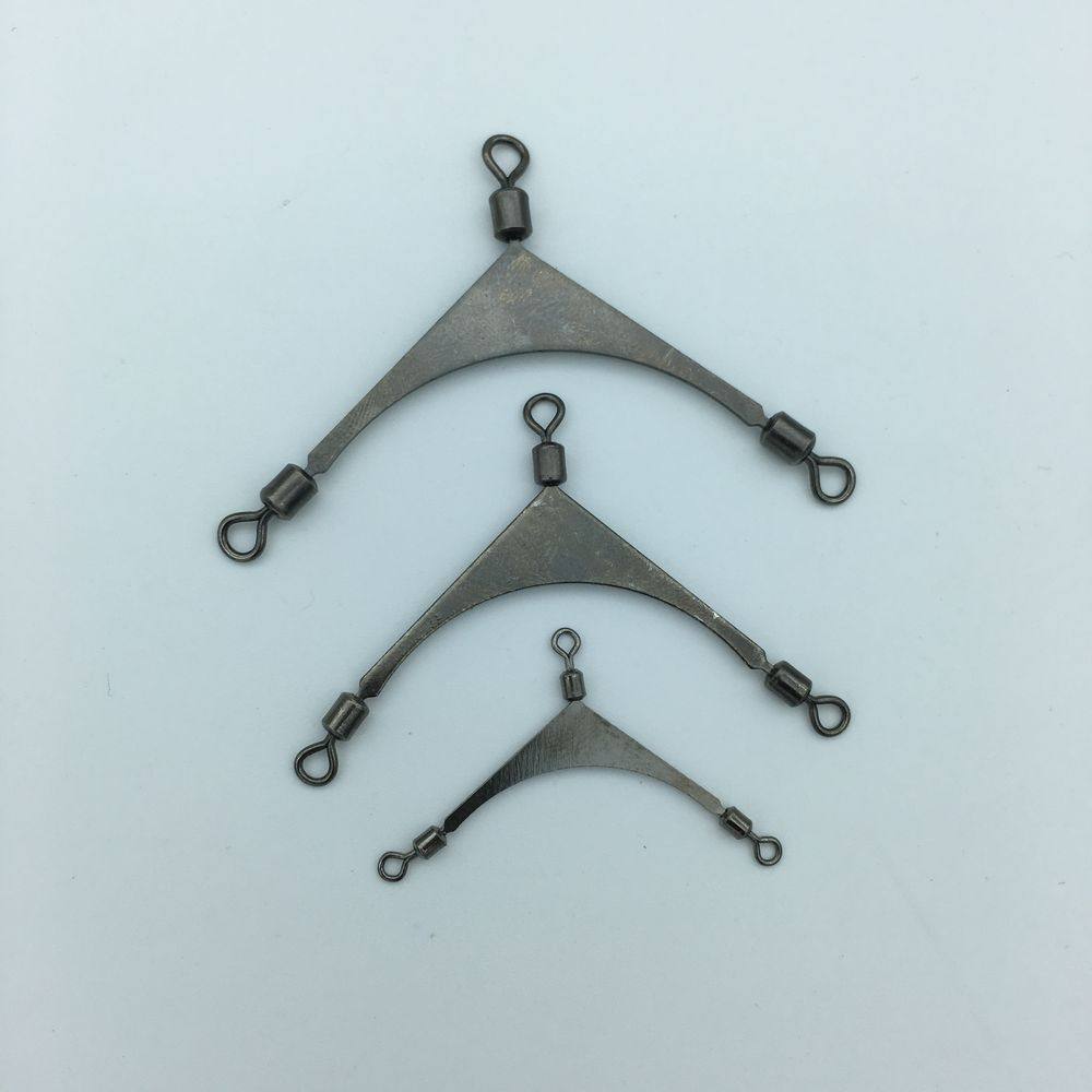 10个一包美式扁担转环分叉器三叉分钩连接八字环 子线防缠绕