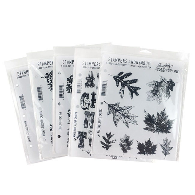[限定]美国Tim Holtz Stampers Anonymous复古泡棉印章套装字母