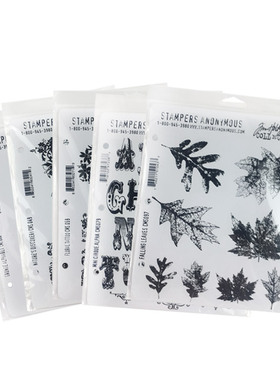 [限定]美国Tim Holtz Stampers Anonymous复古泡棉印章套装字母