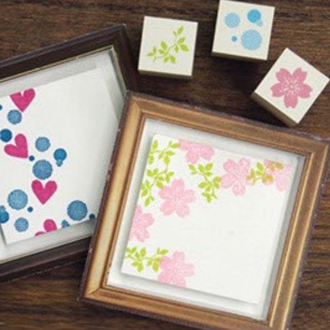 日本进口KODOMO NO KAO童颜成品木头印章生活元素迷你手