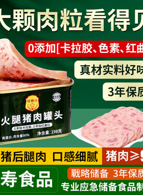 特种兵午餐肉猪肉罐头应急食品