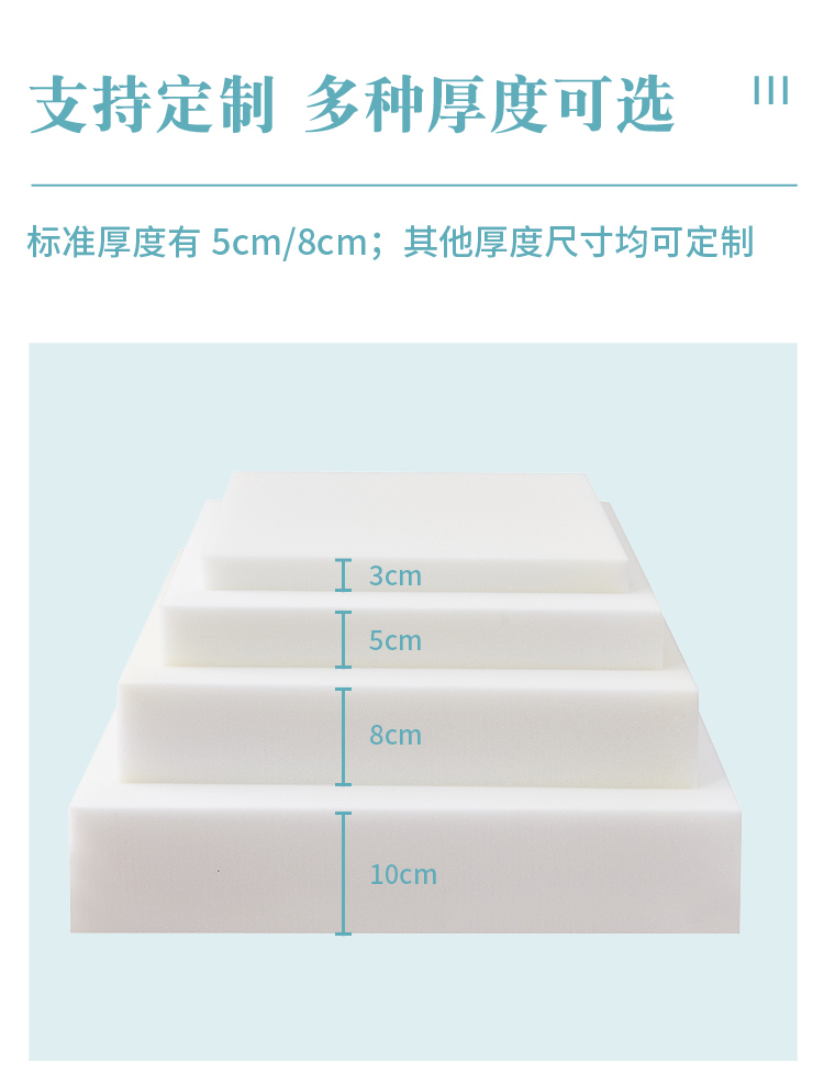 定制可折叠学生床地铺午睡简约床垫可拆洗高密度海绵-封面