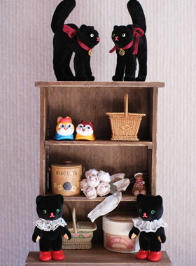 【现货】blythe小布bjd抱偶古董黑猫惊吓猫复刻