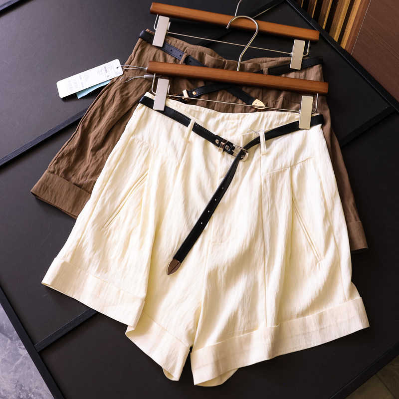 宽松阔腿裤通勤百搭休闲裤女短裤