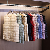 新款 简约百搭轻薄款 圆领羽绒马甲2025秋季 可内搭可外穿马夹女V922