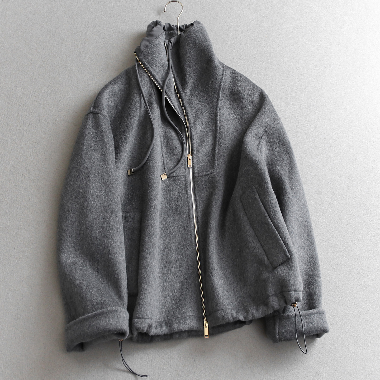 剪裁考究的奢贵感！纯色立领宽松双面绒大衣长袖女毛装呢外套Q564,女装/女士精品,毛呢外套,淘宝优惠券,粉丝福利购,淘宝优惠卷