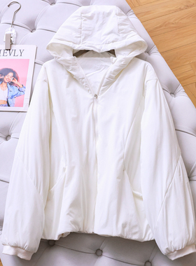 纯色宽松柔软轻盈防风保暖2025冬季新款长袖百搭女装棉衣棉服M671