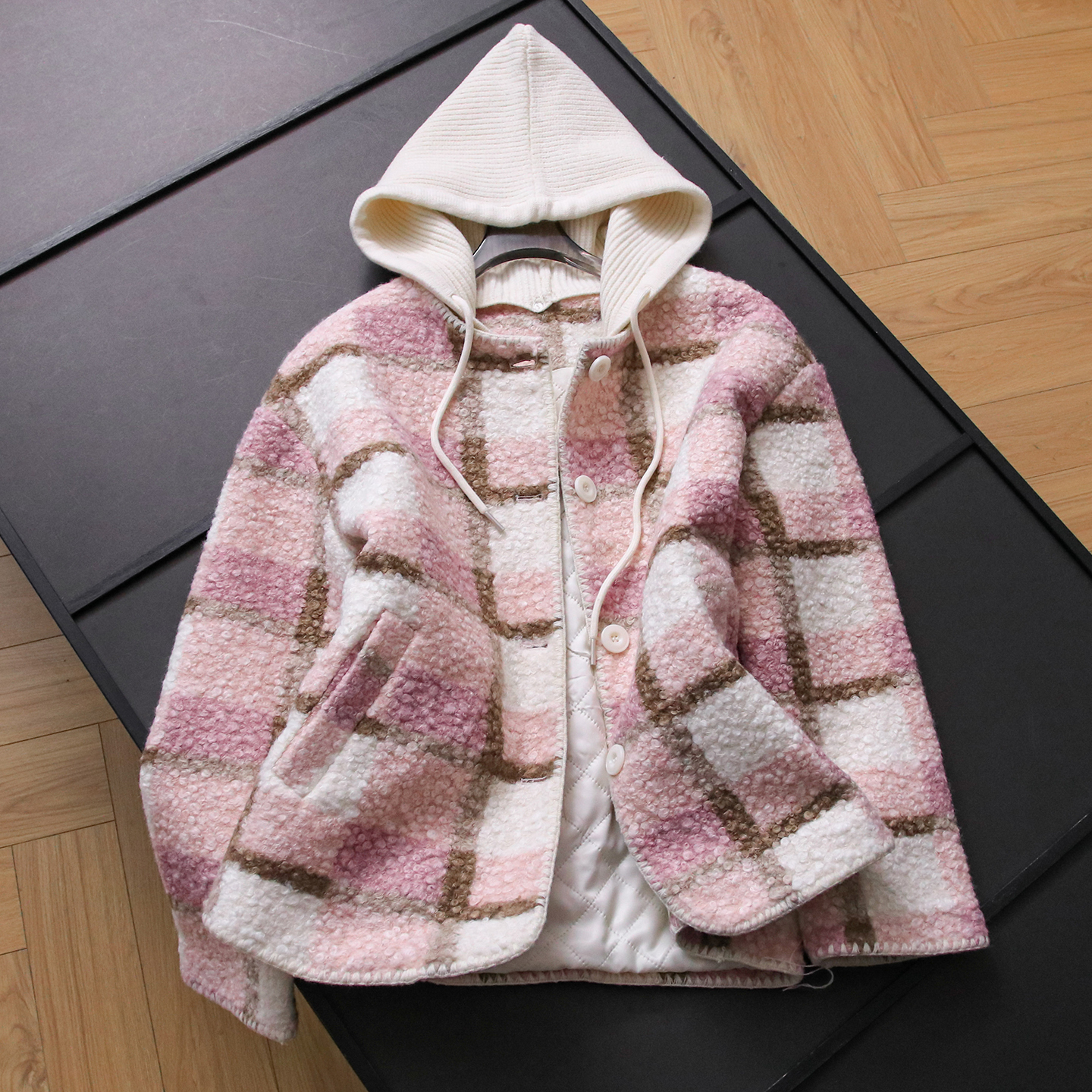 毛绒仿羊羔毛冬季新款长袖女外套