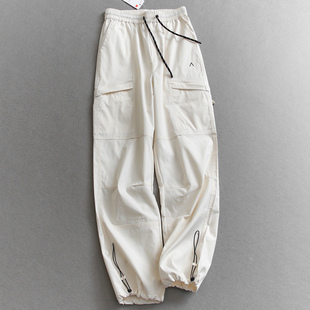 宽松冲锋裤 休闲裤 工装 女裤 W279 裤 户外机能风防泼水防风透气伞兵裤