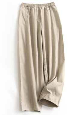 舒适好穿抽绳松紧腰宽松显瘦显腿长哈伦裤百搭九分裤女休闲裤J942