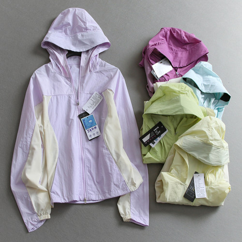 防紫外线凉感抑菌速干拼色外套女