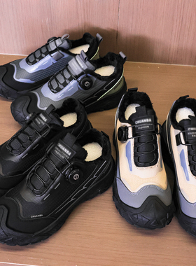 旋转纽扣男鞋新款冬季透气网面休闲免系带跑步青少年运动潮鞋Q106