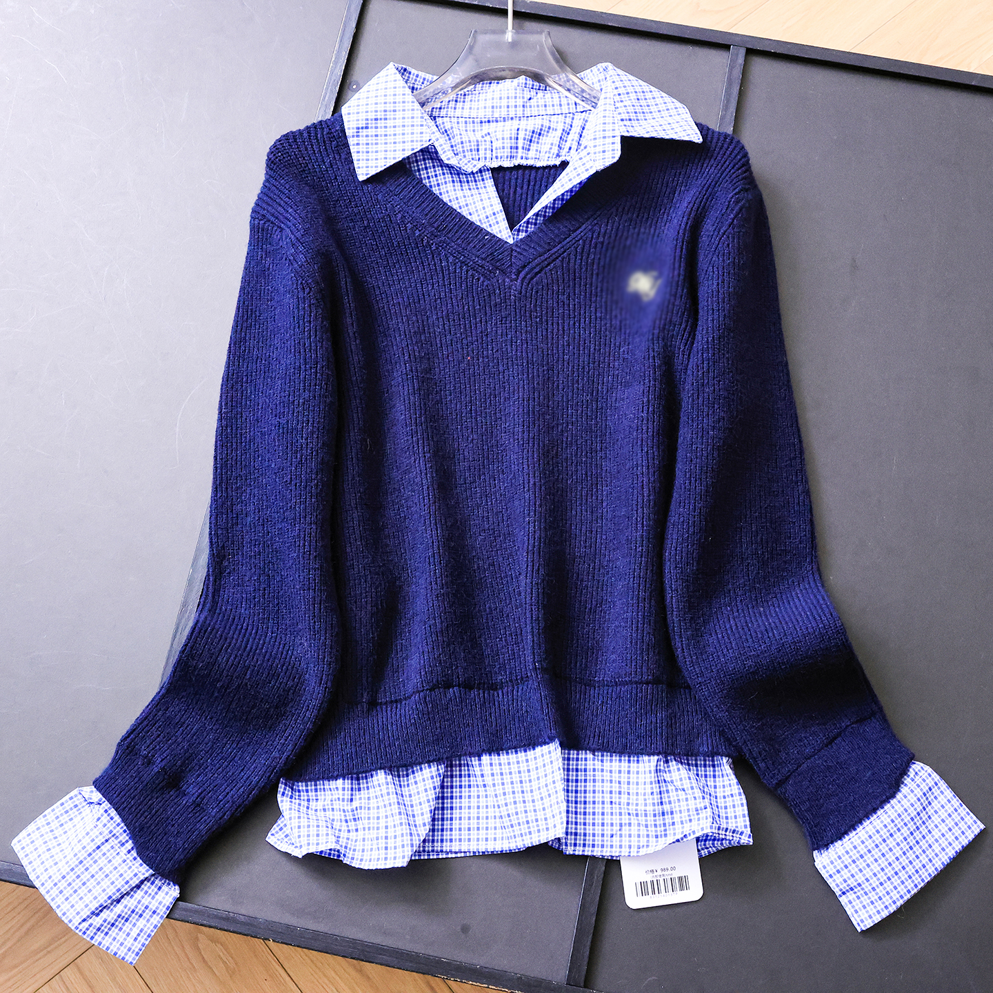 减龄学院风长袖针织衫百搭女毛衣