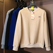 一件过冬 保暖卫衣H102 刺绣圆领加绒加厚男士 摇粒绒 仿羊羔绒