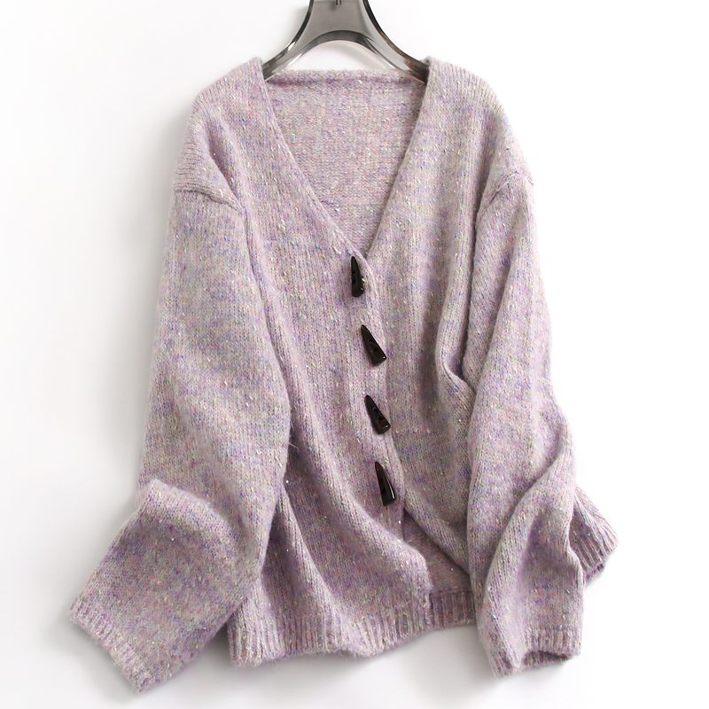 长袖针织外套2024秋新款女装毛衣