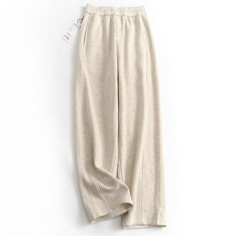 加绒加厚松紧腰女休闲裤卫裤