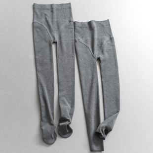 保暖棉裤 压力瘦腿袜高腰不掉裆连脚打底裤 袜女N021 袜秋冬款 无缝裤