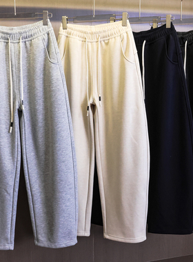 一条过冬！加绒加厚保暖香蕉卫裤宽松运动裤百搭弯刀休闲裤女B945