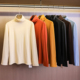 简约纯色软糯舒适高领内搭打底衫 百搭女T恤M416 长袖 2025秋季 新款