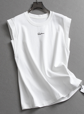 柔软舒适字母印花宽松显瘦2025夏新款连肩短袖百搭休闲女T恤L950