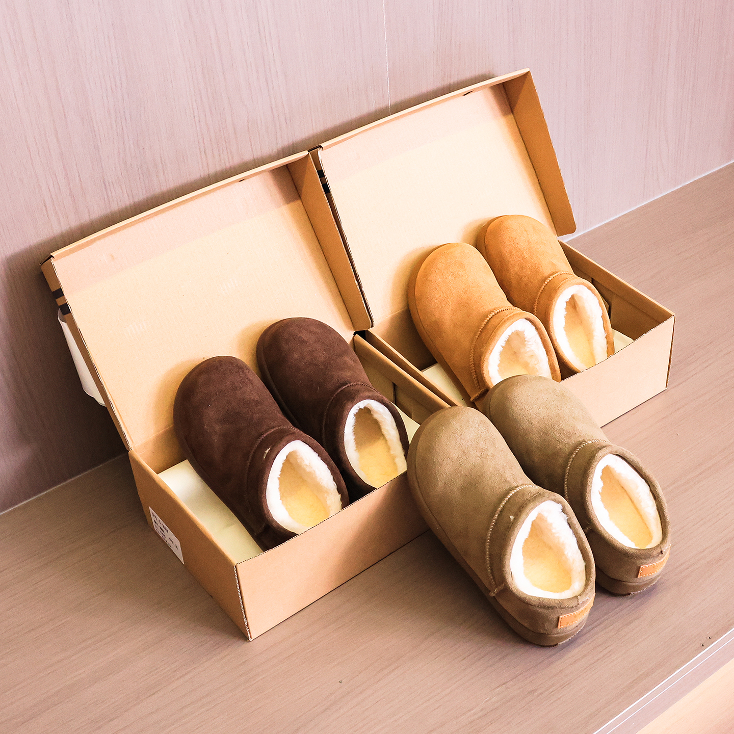 厚底加绒保暖勃肯棉鞋女雪地靴