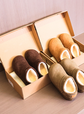 复古厚底加绒保暖勃肯棉鞋女新款秋冬一脚蹬防滑小土豆雪地靴M325