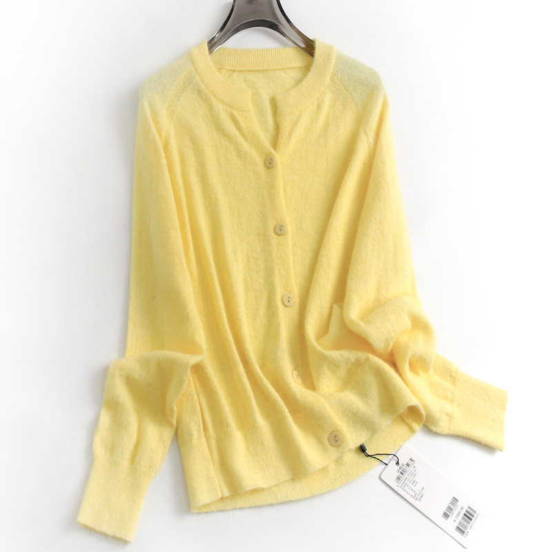 山羊绒羊毛衫软糯半开领单排扣2024秋新长袖百搭毛衣女针织衫G183,女装/女士精品,毛针织衫,淘宝优惠券,粉丝福利购,淘宝优惠卷