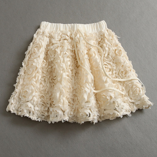 立体花朵甜美减龄网纱裙蓬蓬裙