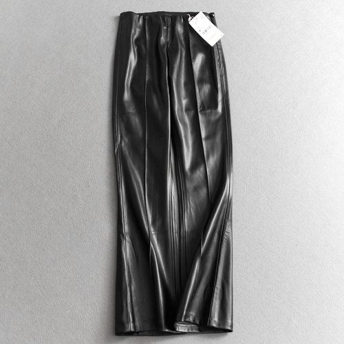 宽松裁制裤保暖女裤休闲裤皮裤