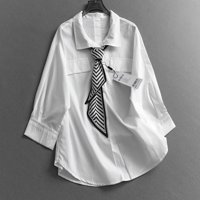 七分袖空调服通勤百搭休闲女衬衫
