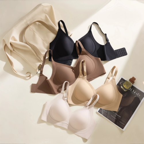 软支撑提拉收副乳固定杯文胸女