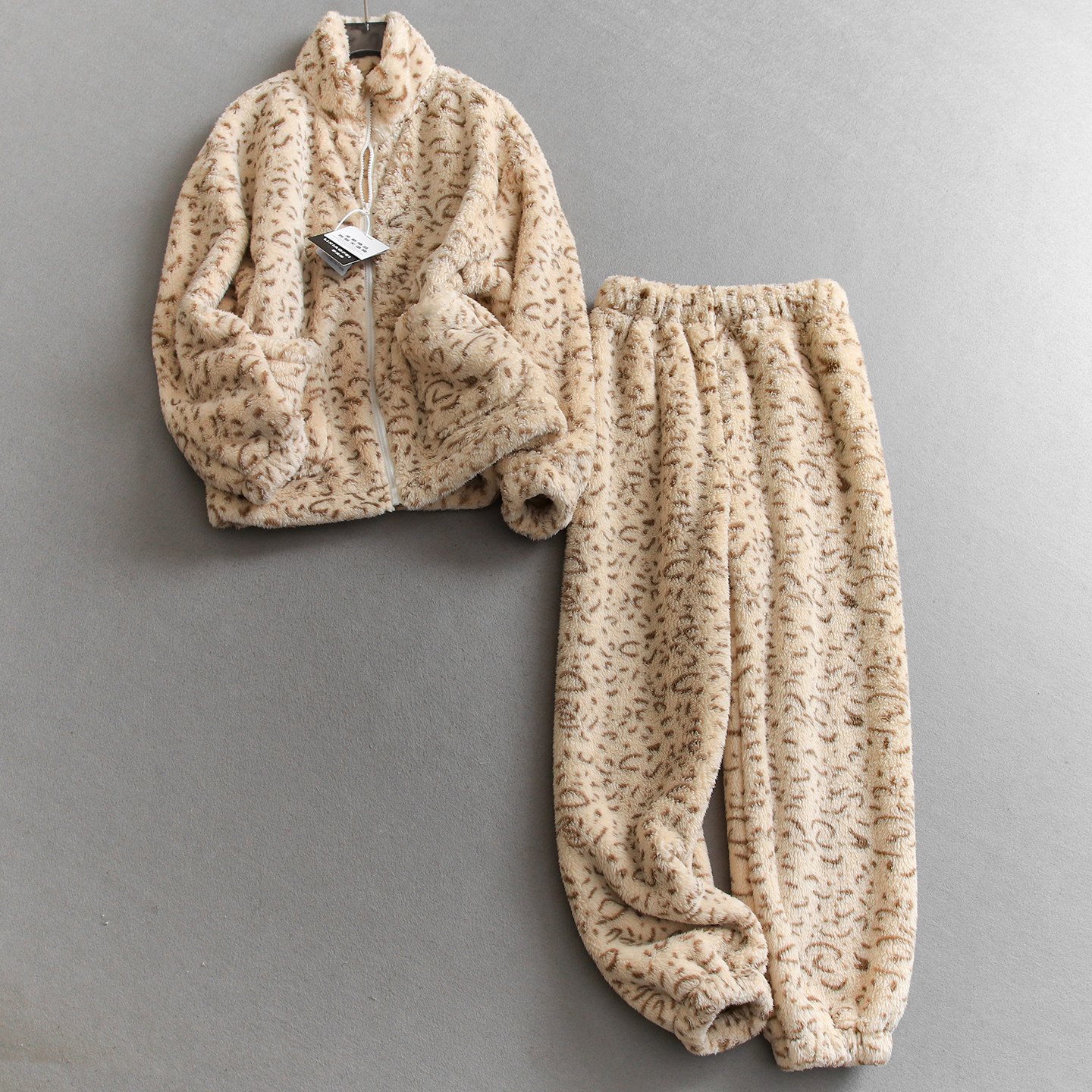 家居服套装加绒加厚保暖双面绒立领长袖珊瑚绒睡衣女两件套Q874,女士内衣/男士内衣/家居服,睡衣/家居服套装,淘宝优惠券,粉丝福利购,淘宝优惠卷